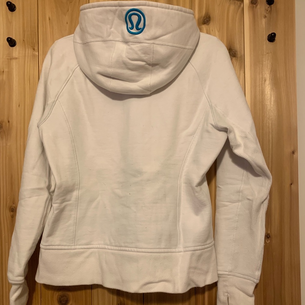 Lululemon white scuba hoodie size 12